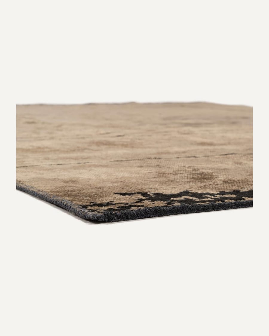Velours vintage vloerkleed - Nobu 15 - Bruin