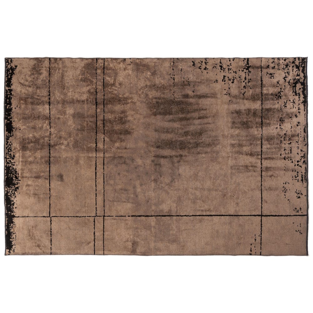 Velours vintage vloerkleed - Nobu 15 - Bruin
