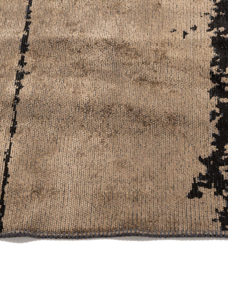 Velours vintage vloerkleed - Nobu 15 - Bruin