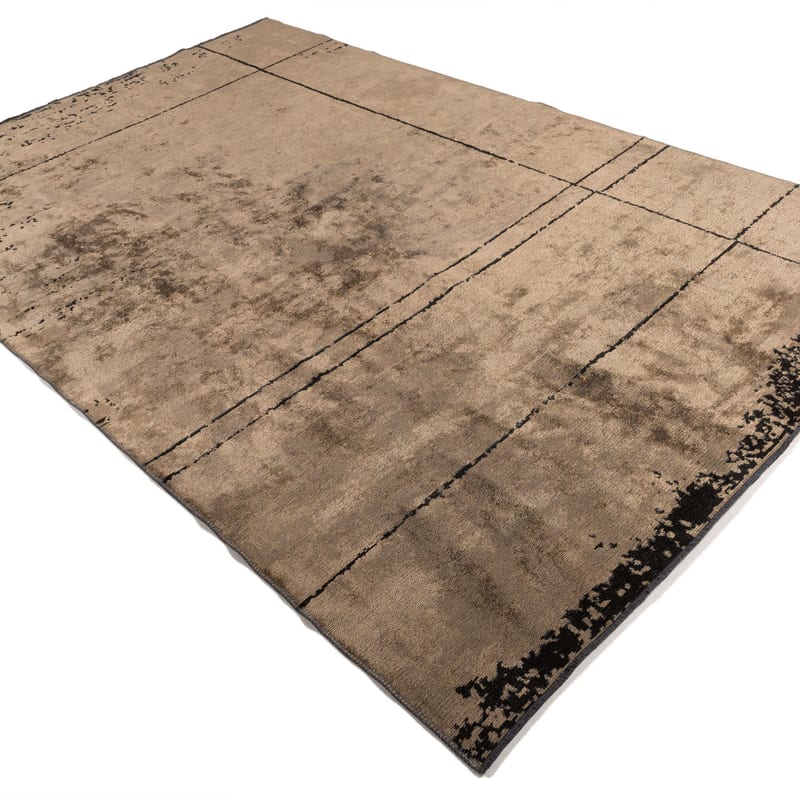 Velours vintage vloerkleed - Nobu 15 - Bruin