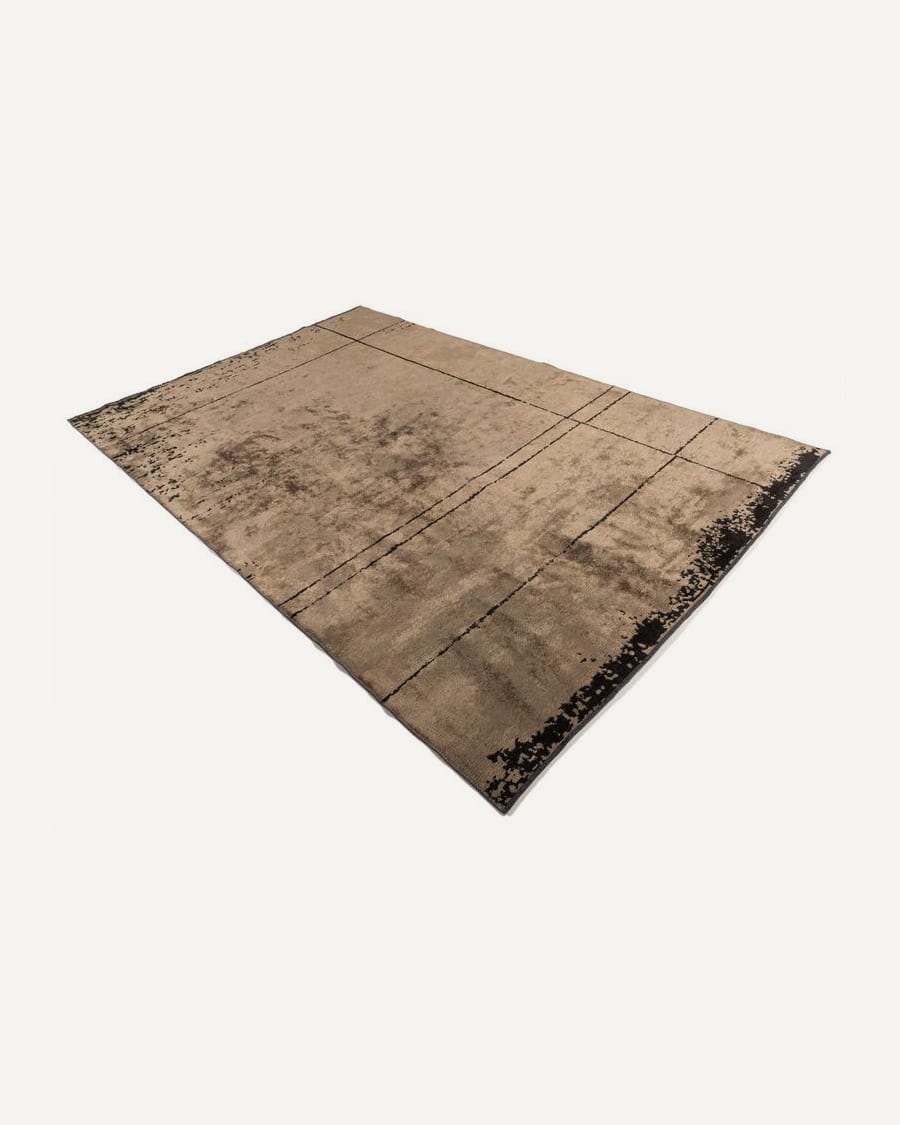 Velours vintage vloerkleed - Nobu 15 - Bruin