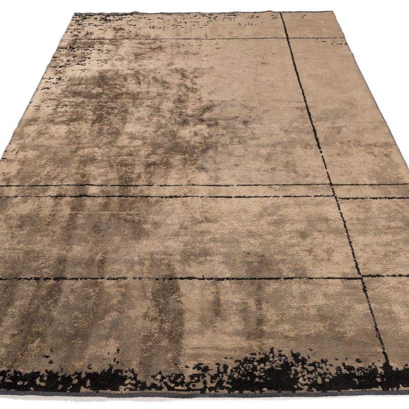 Velours vintage vloerkleed - Nobu 15 - Bruin