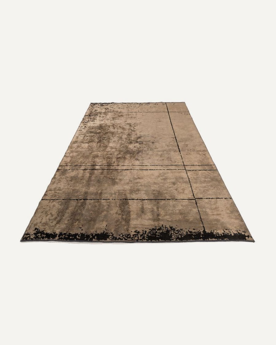 Velours vintage vloerkleed - Nobu 15 - Bruin