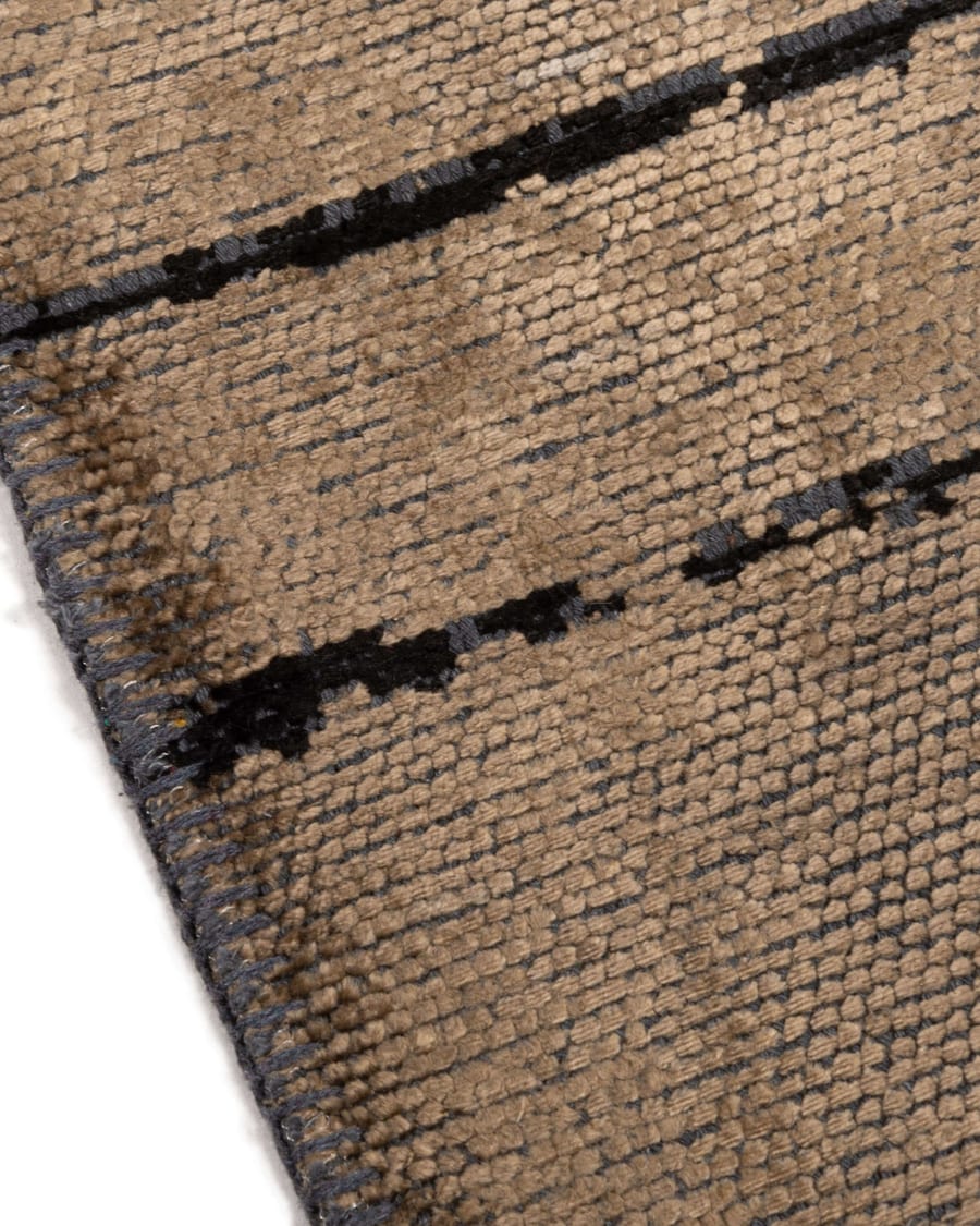 Velours vintage vloerkleed - Nobu 15 - Bruin
