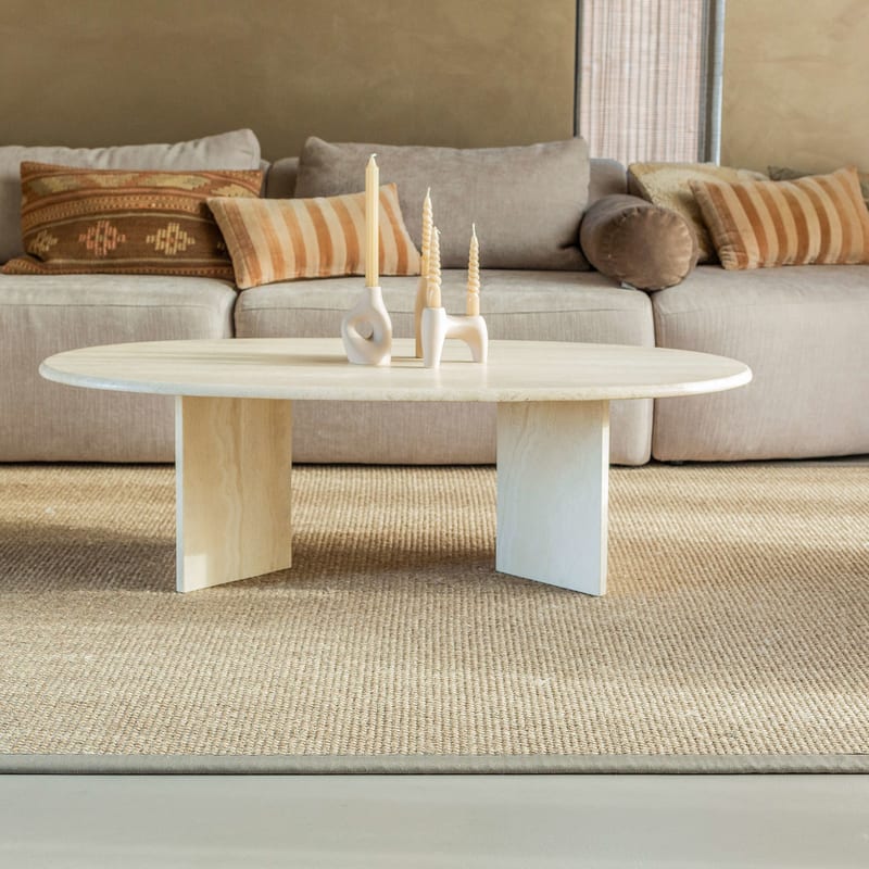 Lago Sisal 21 - Prachtig sisal vloerkleed in het zilvergrijs met taupe band
