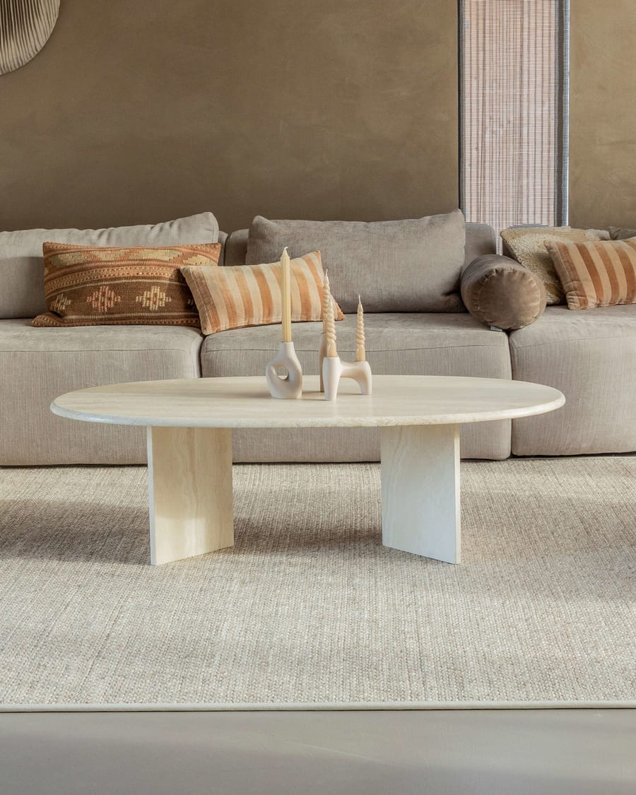 Luxor 13 - Wollen vloerkleed Beige en Grijs mix