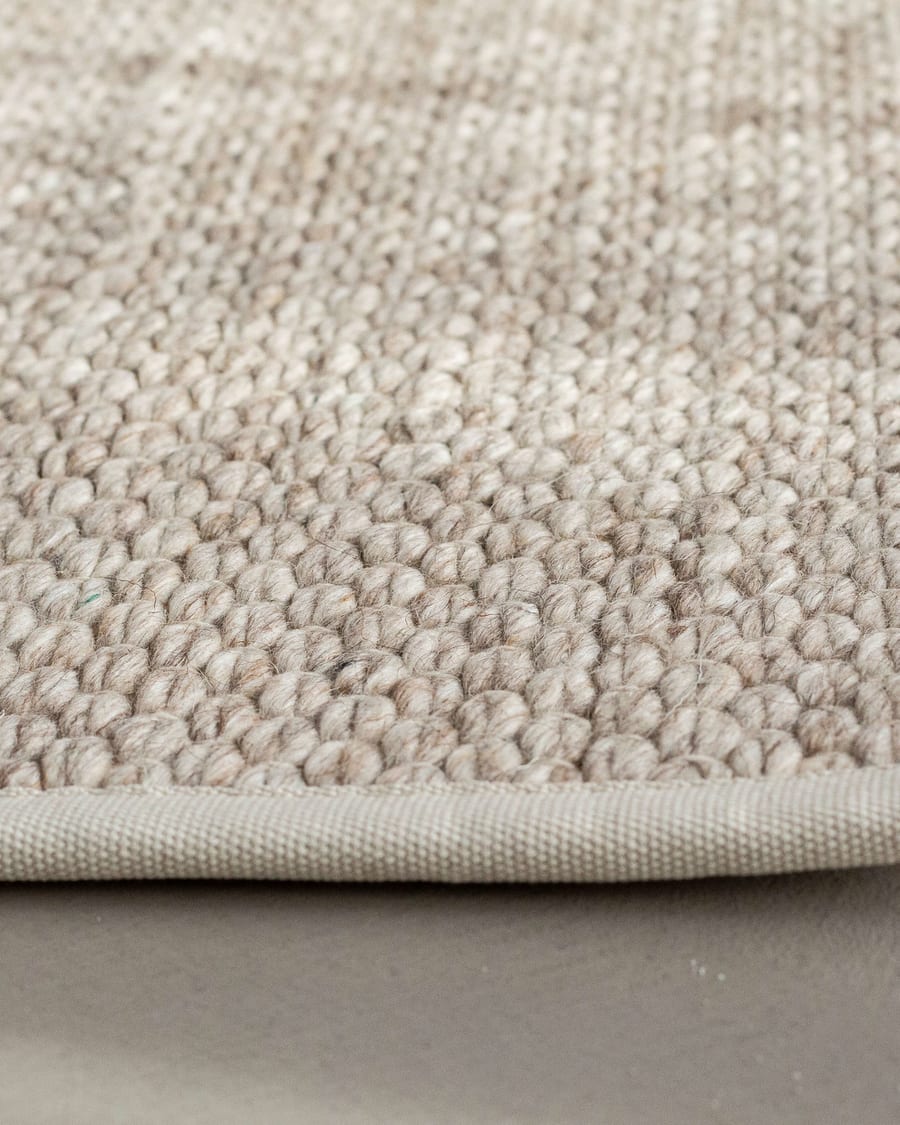 Luxor 13 - Wollen vloerkleed Beige en Grijs mix