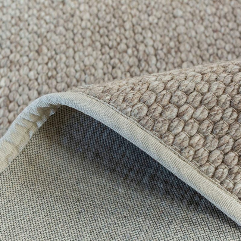 Luxor 13 - Wollen vloerkleed Beige en Grijs mix