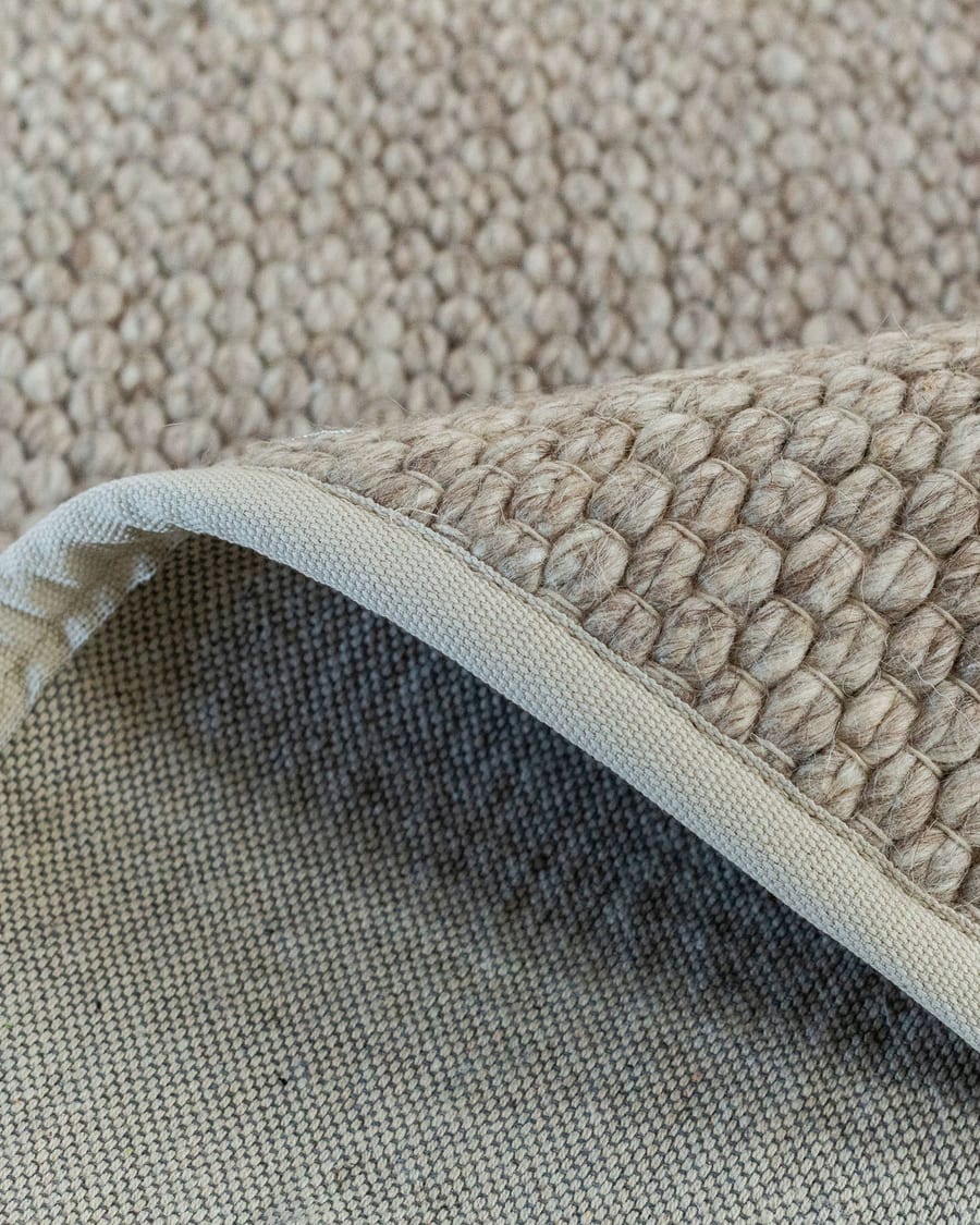 Luxor 13 - Wollen vloerkleed Beige en Grijs mix