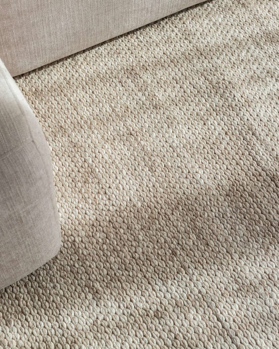 Luxor 13 - Wollen vloerkleed Beige en Grijs mix