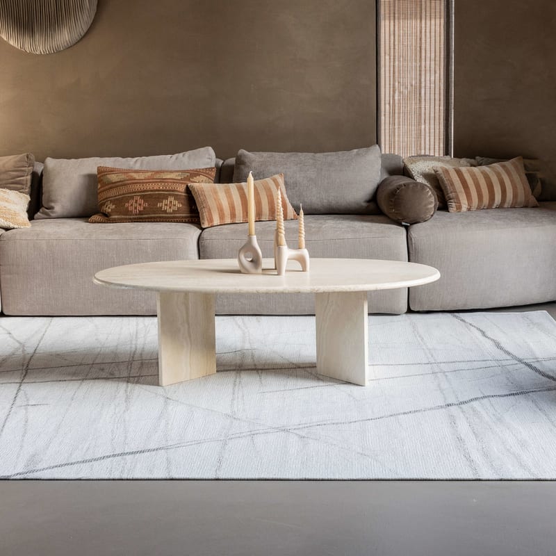 Sal Mundi - Design vloerkleed in beige kleur
