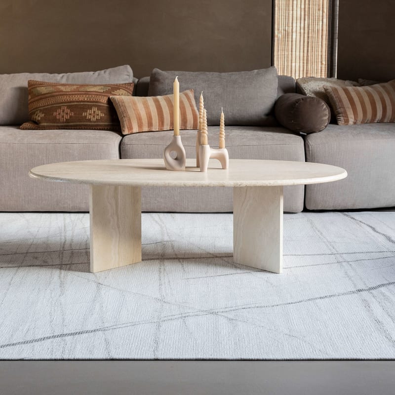 Sal Mundi - Design vloerkleed in beige kleur
