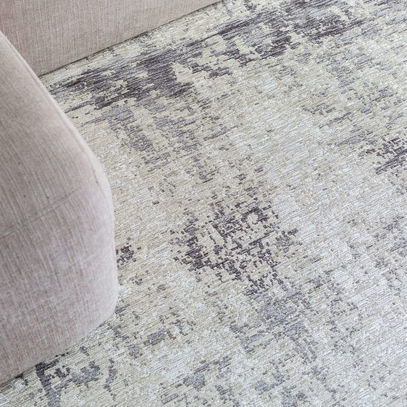 Prosper 23 Wolf Grey  - Rond vloerkleed Mart Visser