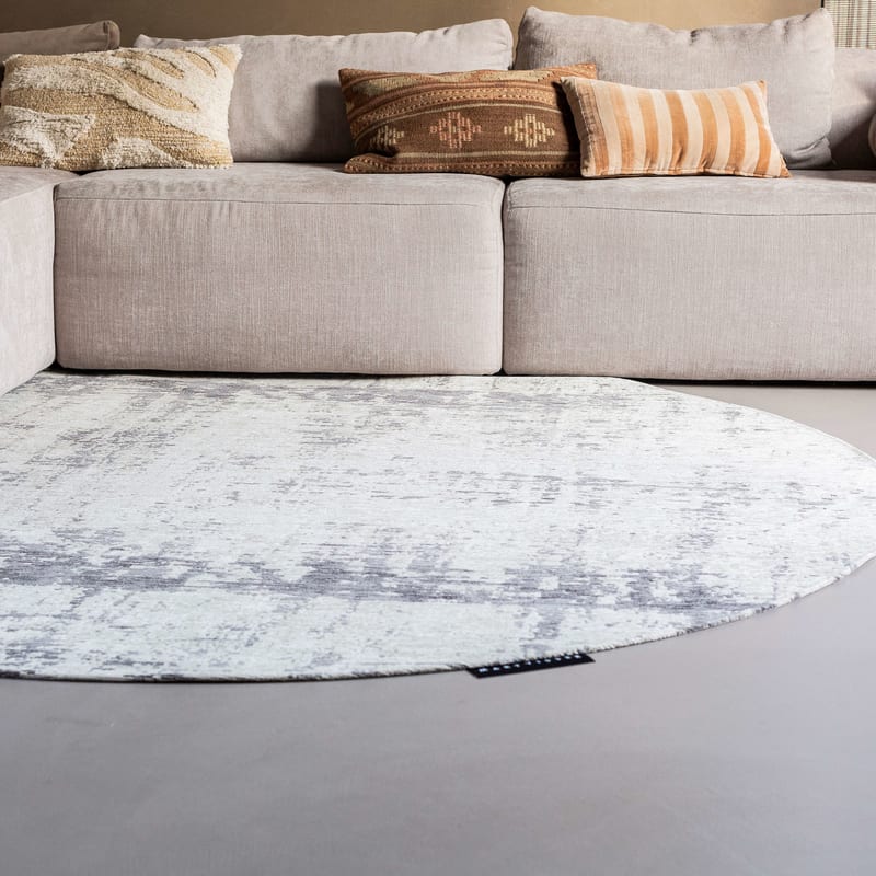 Prosper 23 Wolf Grey  - Rond vloerkleed Mart Visser