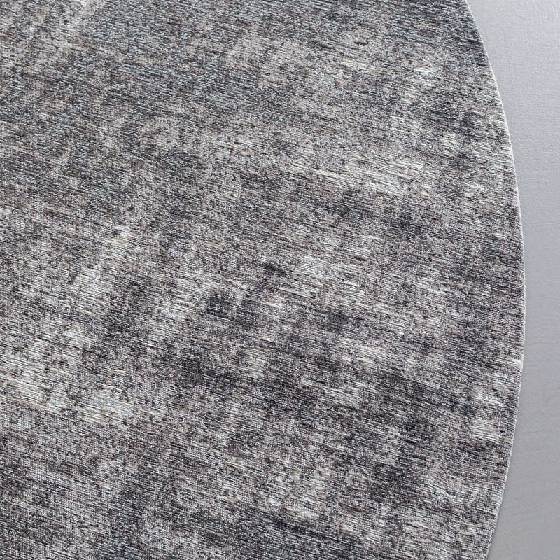Réal 26 - Rond Vintage Vloerkleed taupe grijs