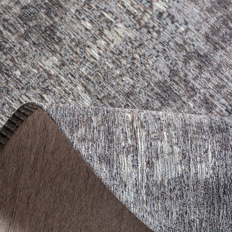 Réal 26 - Rond Vintage Vloerkleed taupe grijs