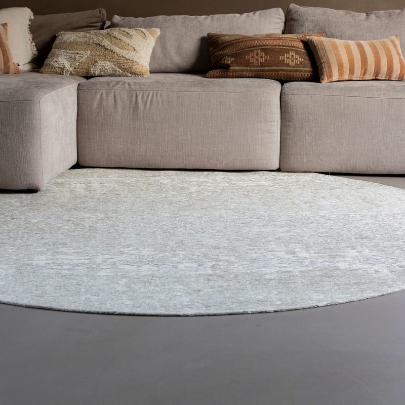 Prosper 21 Cyprus White - Rond vloerkleed Mart Visser