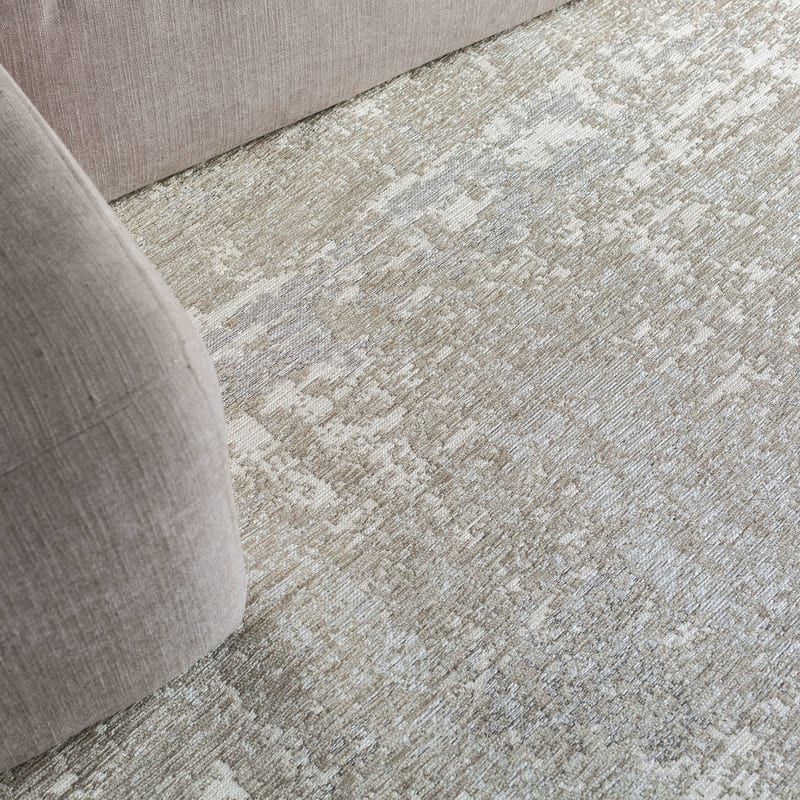 Prosper 21 Cyprus White - Rond vloerkleed Mart Visser