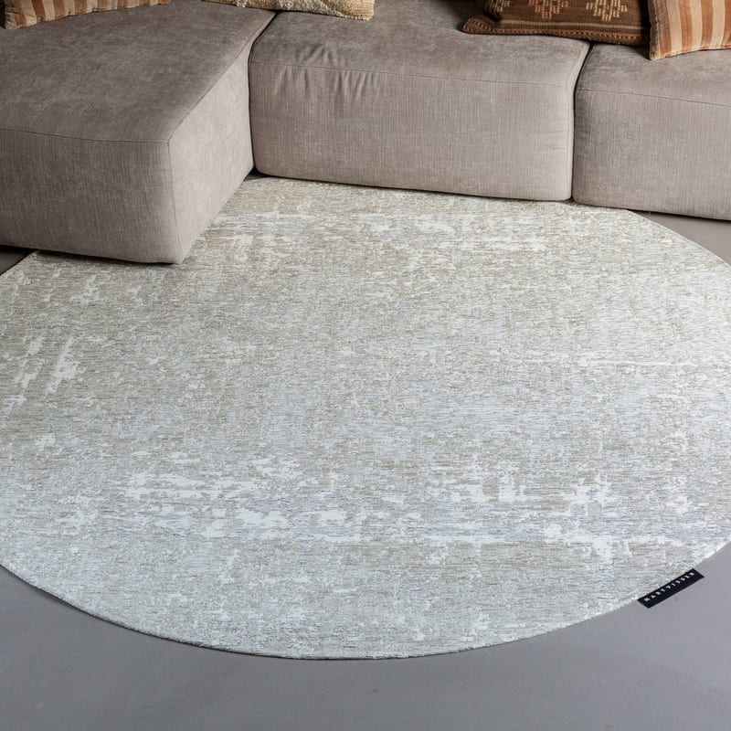 Prosper 21 Cyprus White - Rond vloerkleed Mart Visser