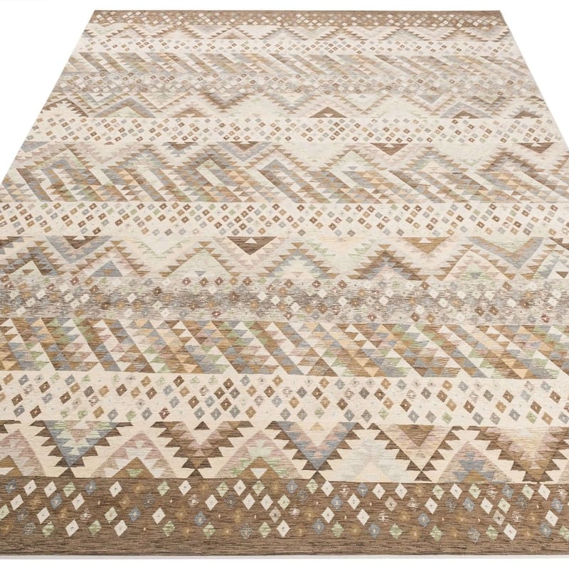 Hamra 14 - Vintage vloerkleed in beige kleurstelling
