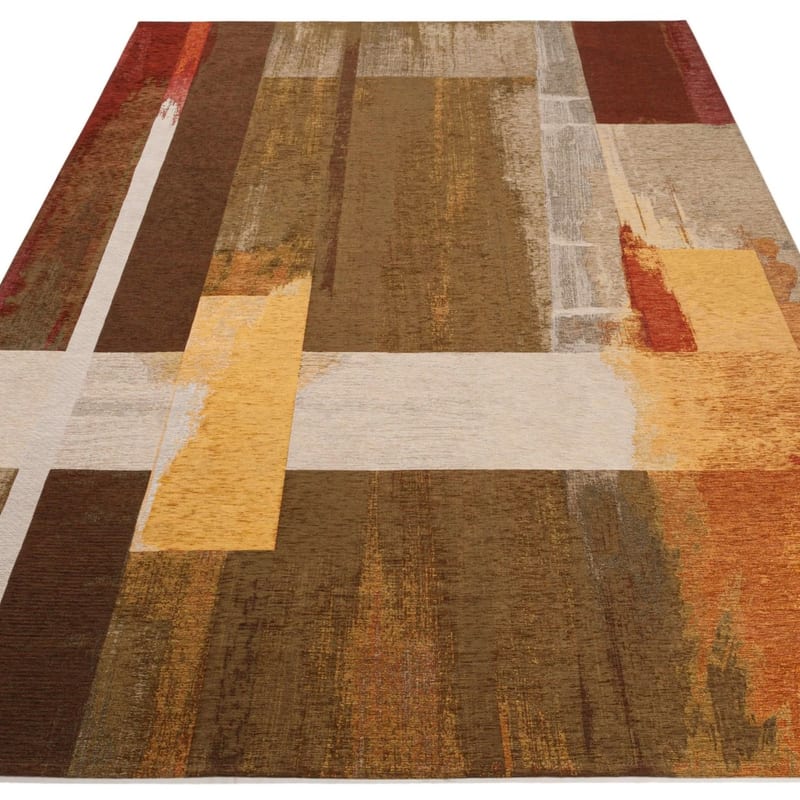 Taco 69 - Uniek vintage vloerkleed met warme multi kleuren