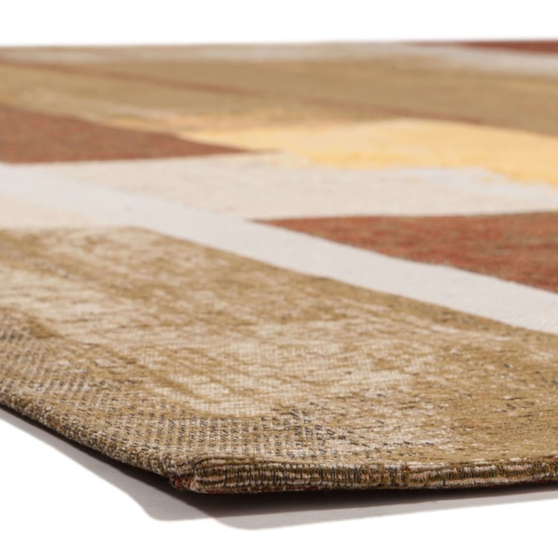 Taco 69 - Uniek vintage vloerkleed met warme multi kleuren