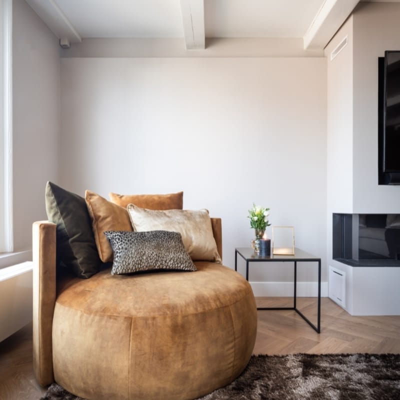 Dime 23- Luxe hoogpolig vloerkleed in Chocolate Grey