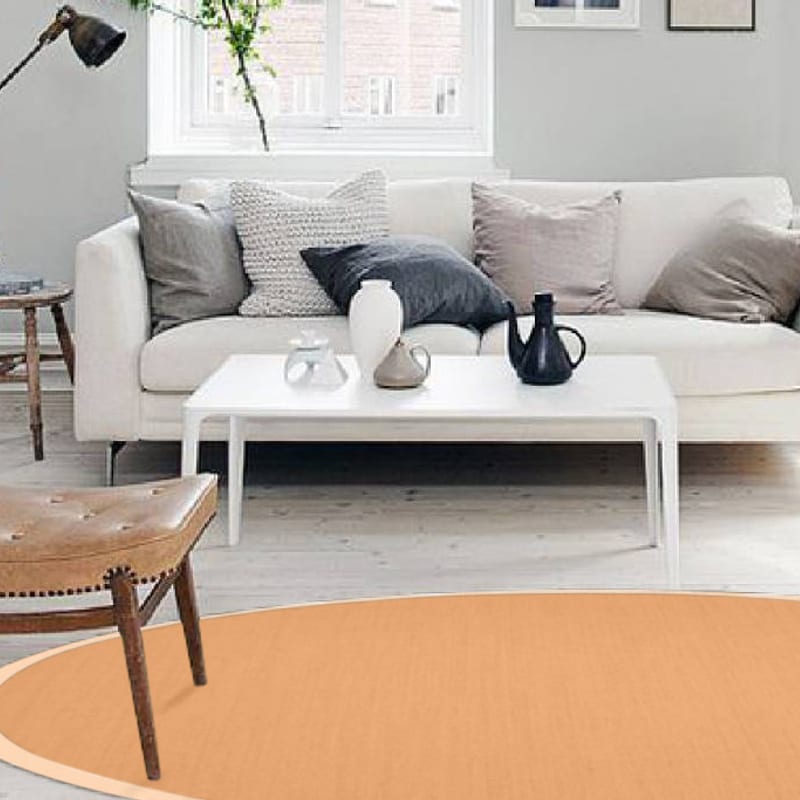 Premium 12 - Rond sisal vloerkleed met fijn geweven structuur 