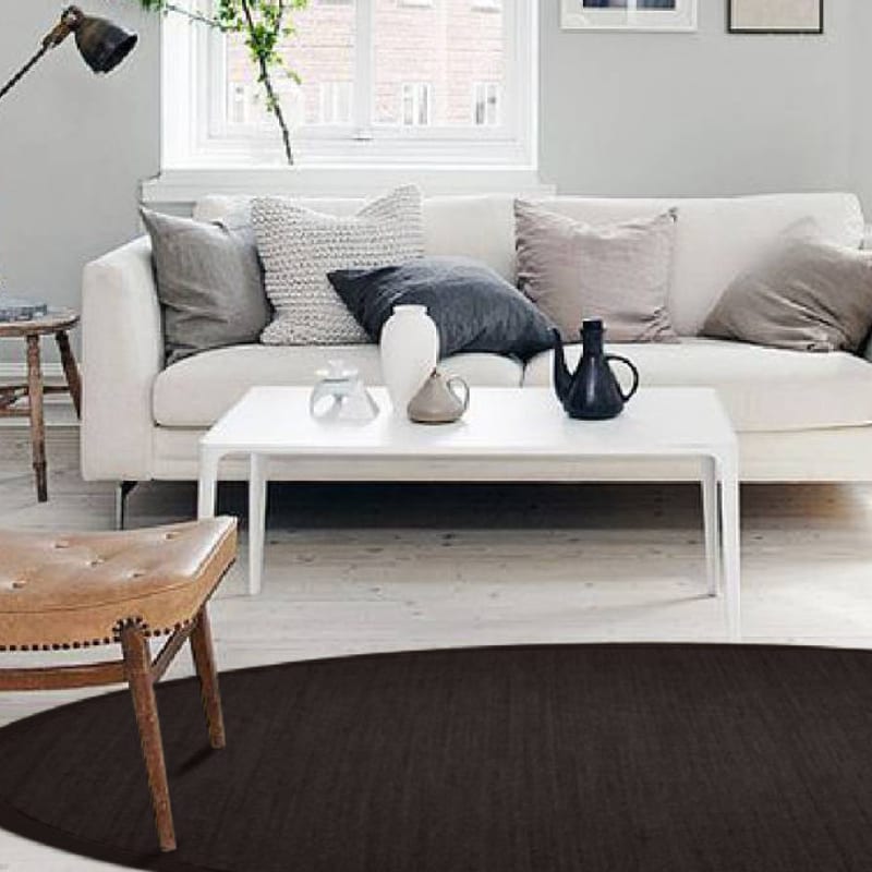 Premium 25 - Rond sisal vloerkleed met fijn geweven structuur