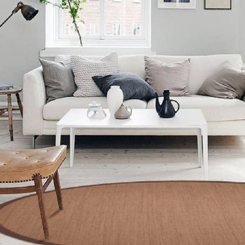 Premium 18 - Rond sisal vloerkleed met fijn geweven structuur