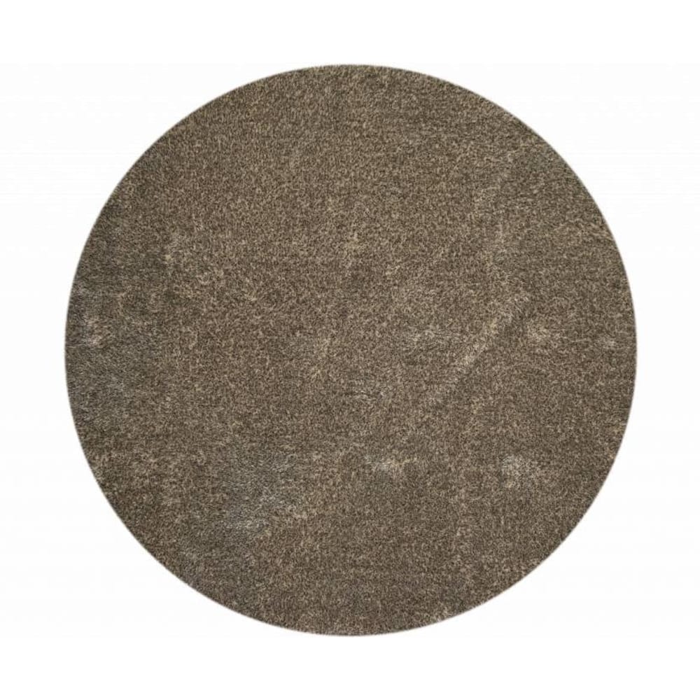 Ross 16 - Rond vloerkleed in beige/grijs