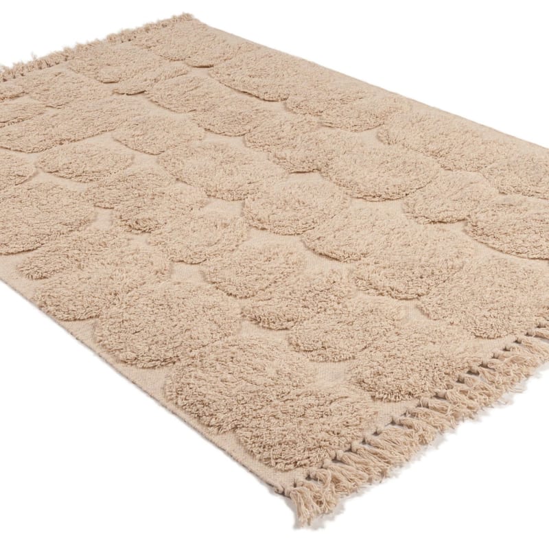 Huxley Century 13 - Wollen Carved vloerkleed in beige kleursamenstelling
