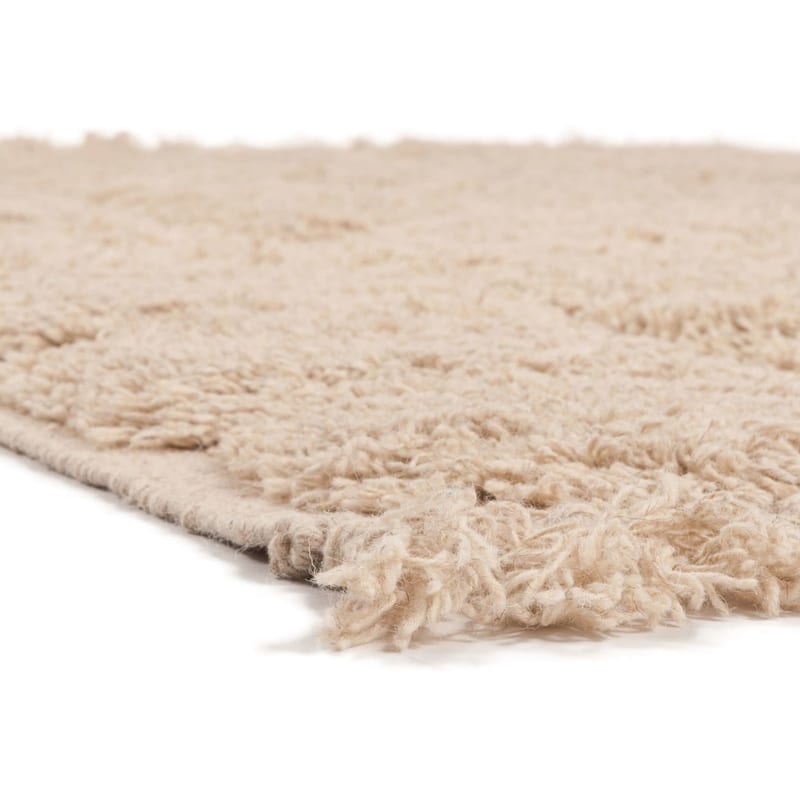 Huxley Century 13 - Wollen Carved vloerkleed in beige kleursamenstelling