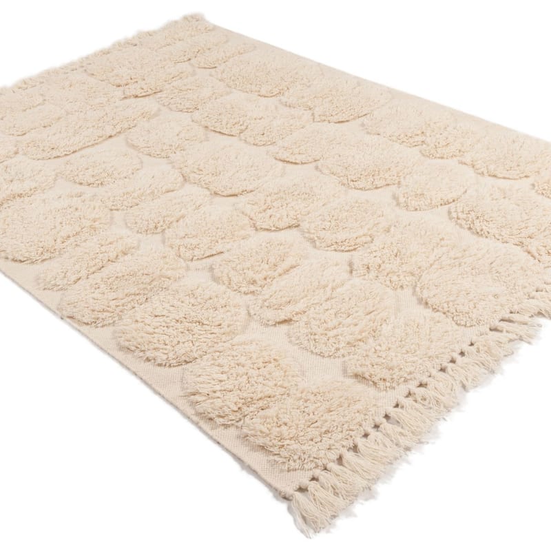 Huxley Century 12 - Wollen Carved Vloerkleed in Cream Kleursamenstelling