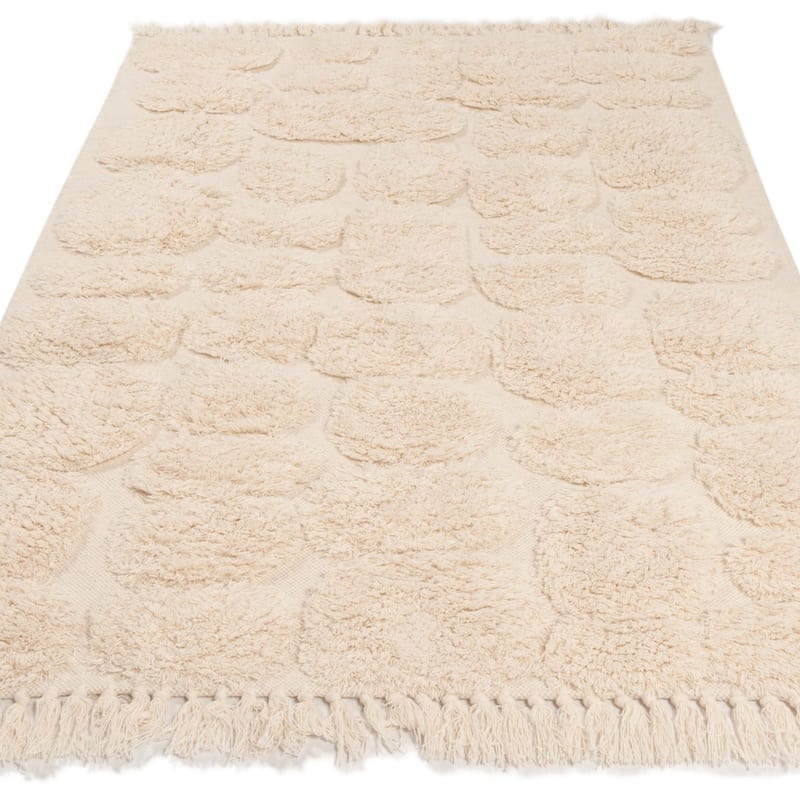 Huxley Century 12 - Wollen Carved Vloerkleed in Cream Kleursamenstelling