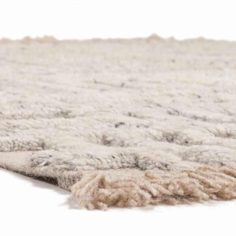 Cecil Crystal 13 - Wollen Carved Vloerkleed in Beige Kleursamenstelling