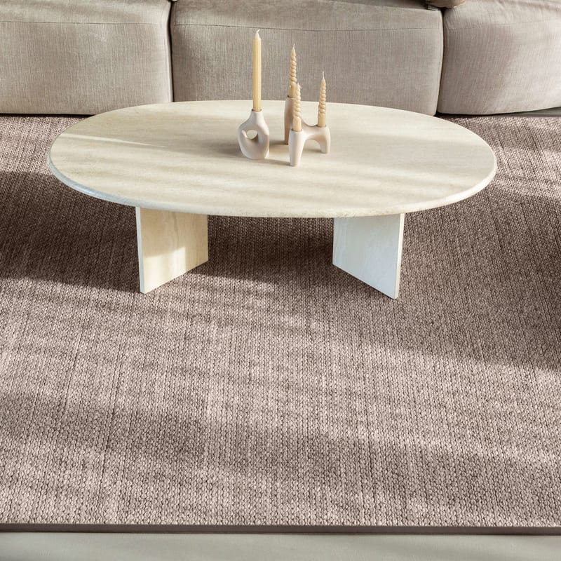 Luxor 23 - Trendy wollen vloerkleed Grijs / Bruin gemêleerd