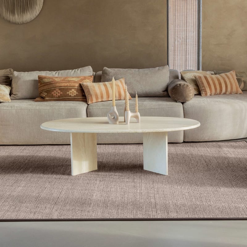 Luxor 23 - Trendy wollen vloerkleed Grijs / Bruin gemêleerd