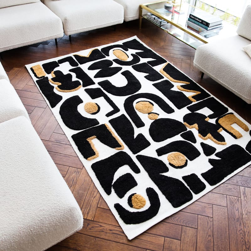 Duco Maison 25 - Luxe carved wollen vloerkleed met kunstzinnig patroon