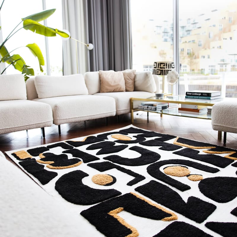 Duco Maison 25 - Luxe carved wollen vloerkleed met kunstzinnig patroon