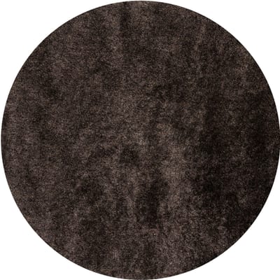 Floorpassion Reef 26 - Hoogpolig Rond vloerkleed in Black Grey