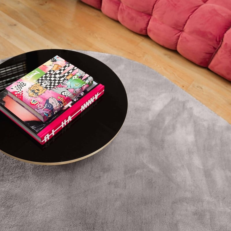 Mystic Drop 21 - Modern Druppelvormig Hoogpolig vloerkleed in Chalk Grey