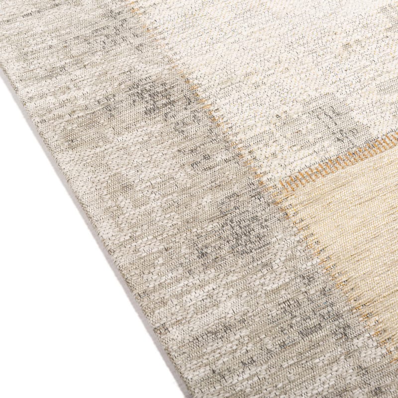 Enzo 92 - Ovaal Vintage patchwork vloerkleed in mix pastel tinten