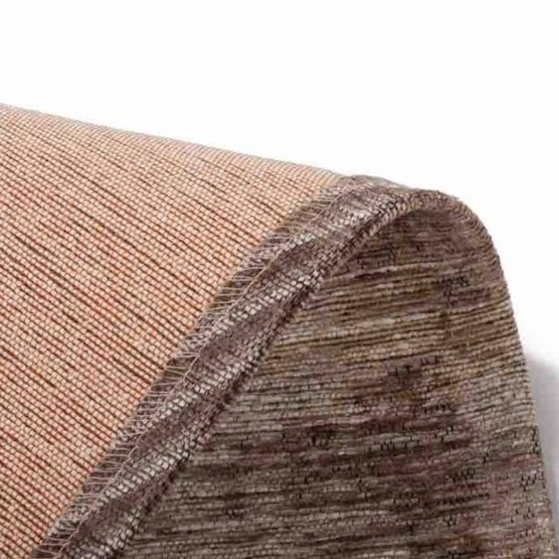 Enzo 12 - Ovaal Vintage patchwork vloerkleed in Licht bruin