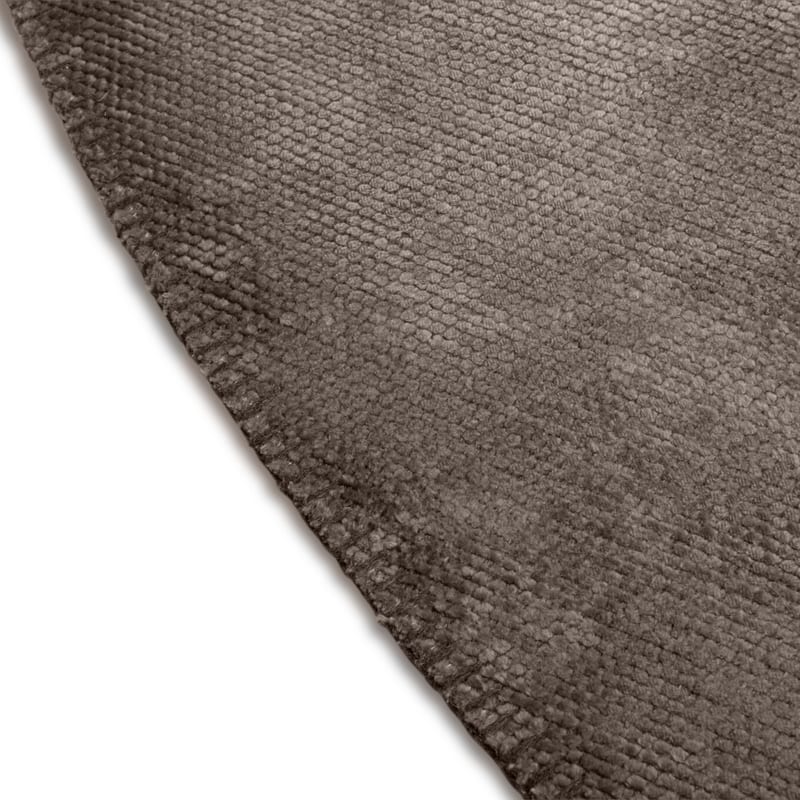 Royce 23 - Velours vintage vloerkleed Rond in Natural Grey