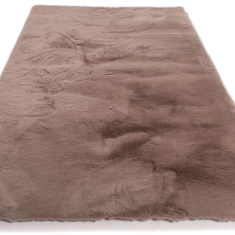 Hampton Mocca 14 - Premium zacht hoogpolig vloerkleed