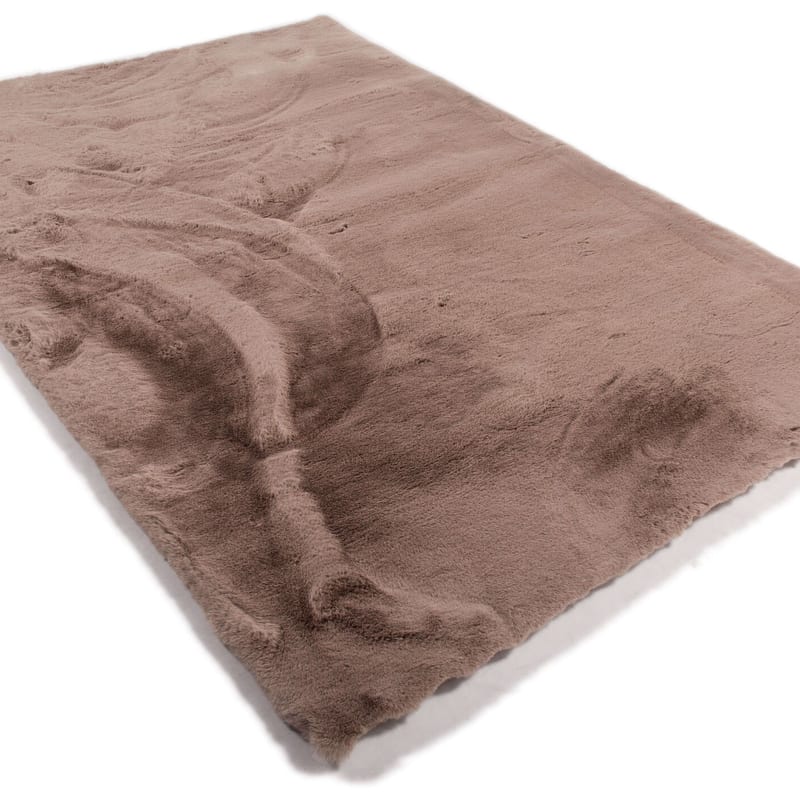 Hampton Mocca 14 - Premium zacht hoogpolig vloerkleed