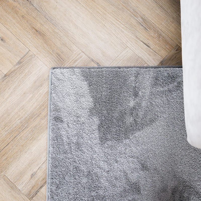 Frisco 21 - Zacht effen vloerkleed in chalk grey