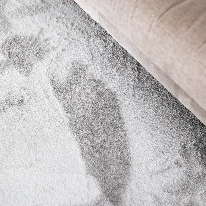 Frisco 21 - Rond effen vloerkleed in chalk grey