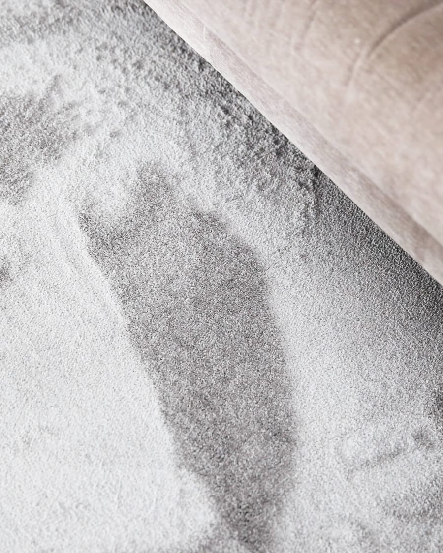 Frisco 21 - Rond effen vloerkleed in chalk grey